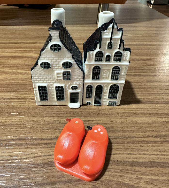 The Little Details That Matter: KLM’s Salt & Pepper Shakers Are Cute Red Clogs!